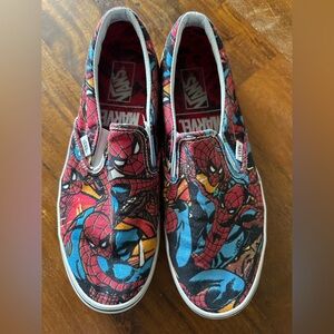 Vans x Marvel Spider-Man Slip-On Canvas‎ Sneaker Shoes Men’s 10.5
